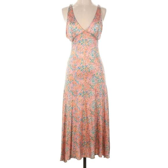 Free People Nowhere To Be Silky Retro XS Dress - Picture 4 of 12